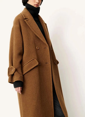 Sessùn - Mia Wolle Mantel | Camel