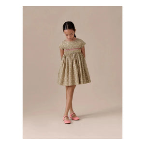 Bonpoint - Duchesse Liberty Bio-Baumwollkleid | Grün