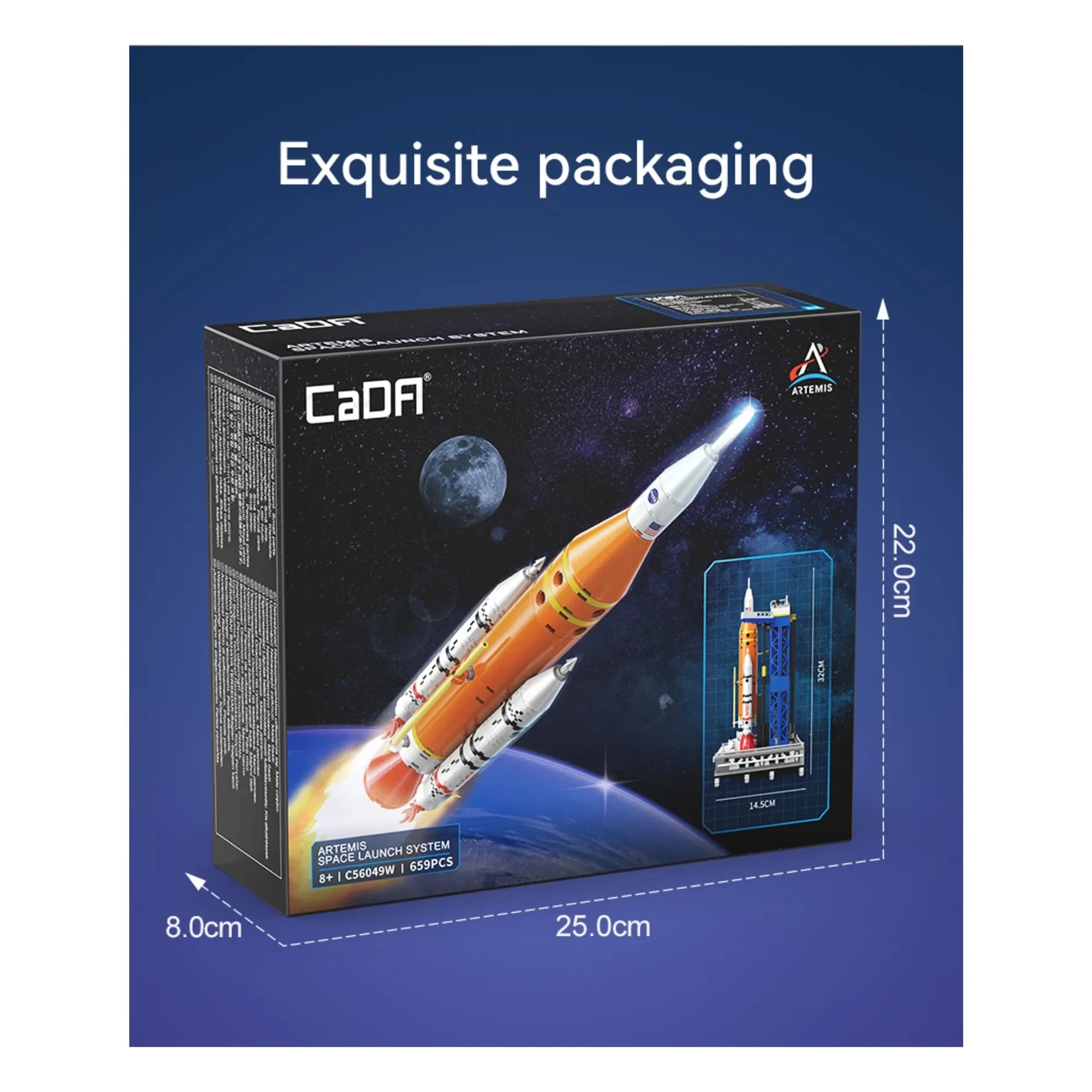 Cada - NASA Artemis SLS Rakete Bausatz - 659 Teile