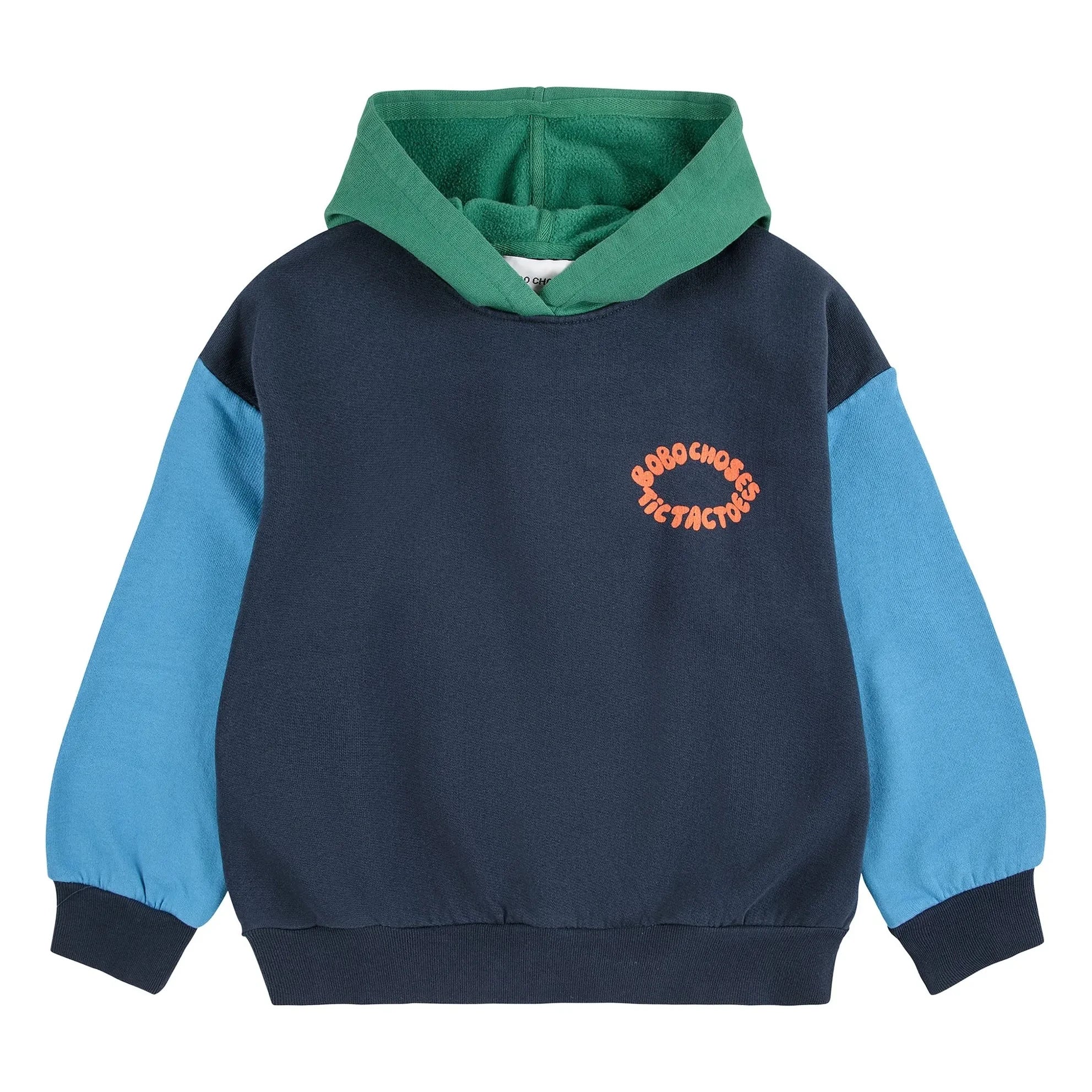 Bobo Choses - Hoodie aus Bio-Baumwolle mit Farbblock-Design | Blau