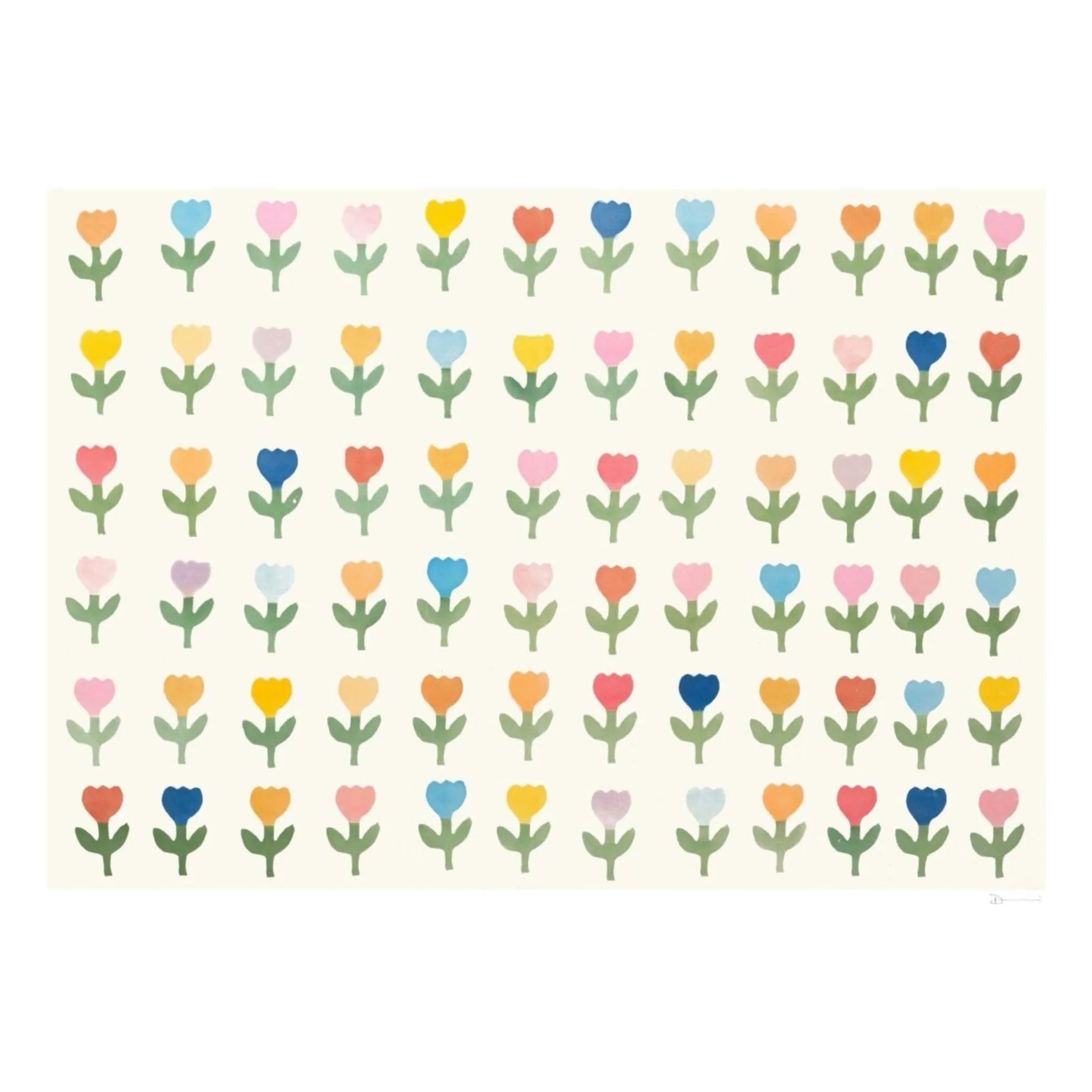 Poster und Rahmen – 72 Blumen Poster