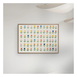 Poster und Rahmen – 72 Blumen Poster