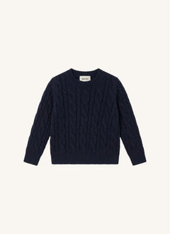 Smallable Woman - Marguerite Wolle Pullover | Blau Schwarz