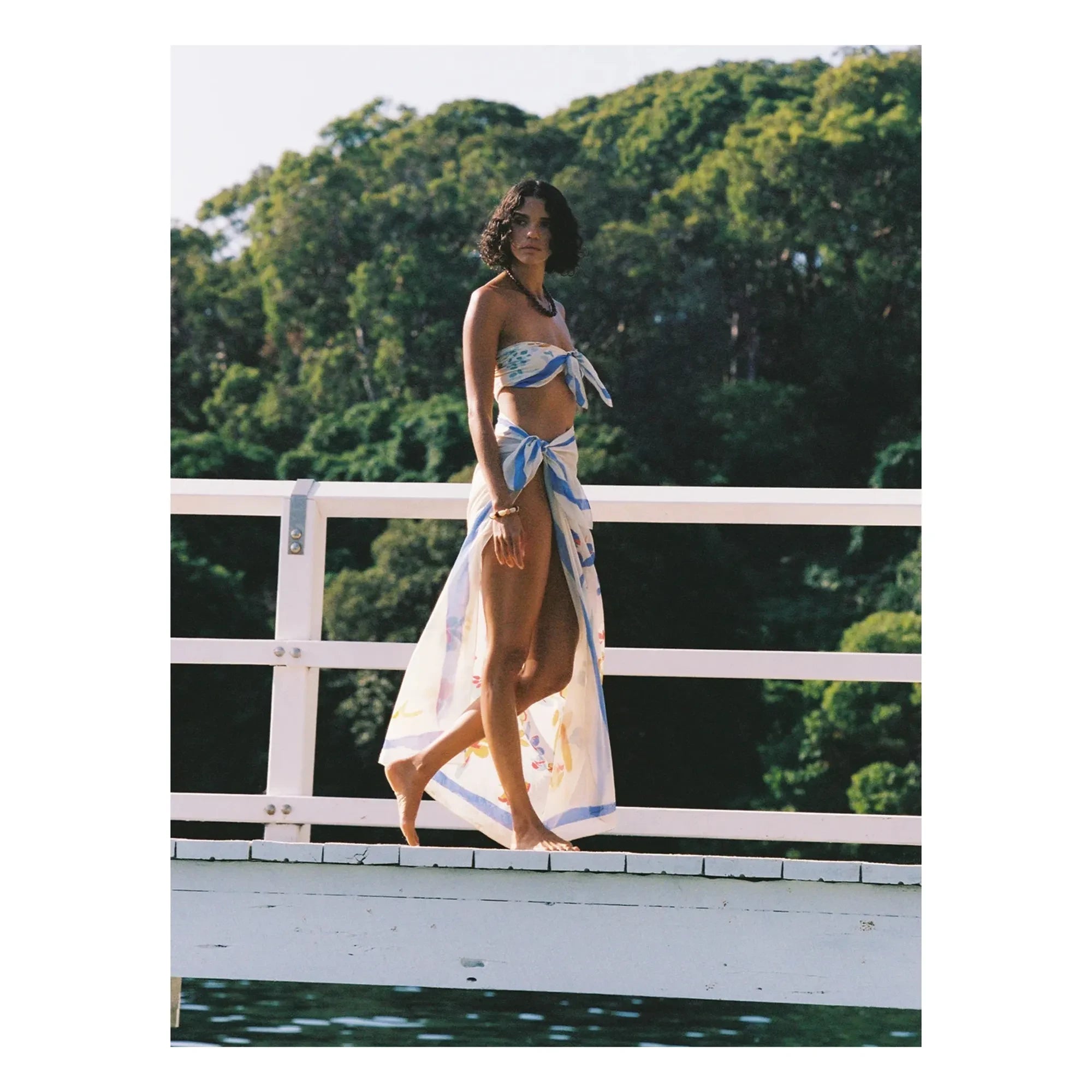 Soleil Soleil - Posy Bio-Baumwollschal | Beige