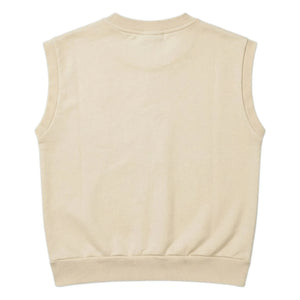 Hundred Pieces - Inaya Horse Bio-Baumwoll Sweatshirt ohne Ärmel | Creme