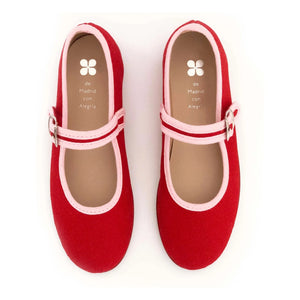 Hermosilla - Poppy Ballerinas | Rot