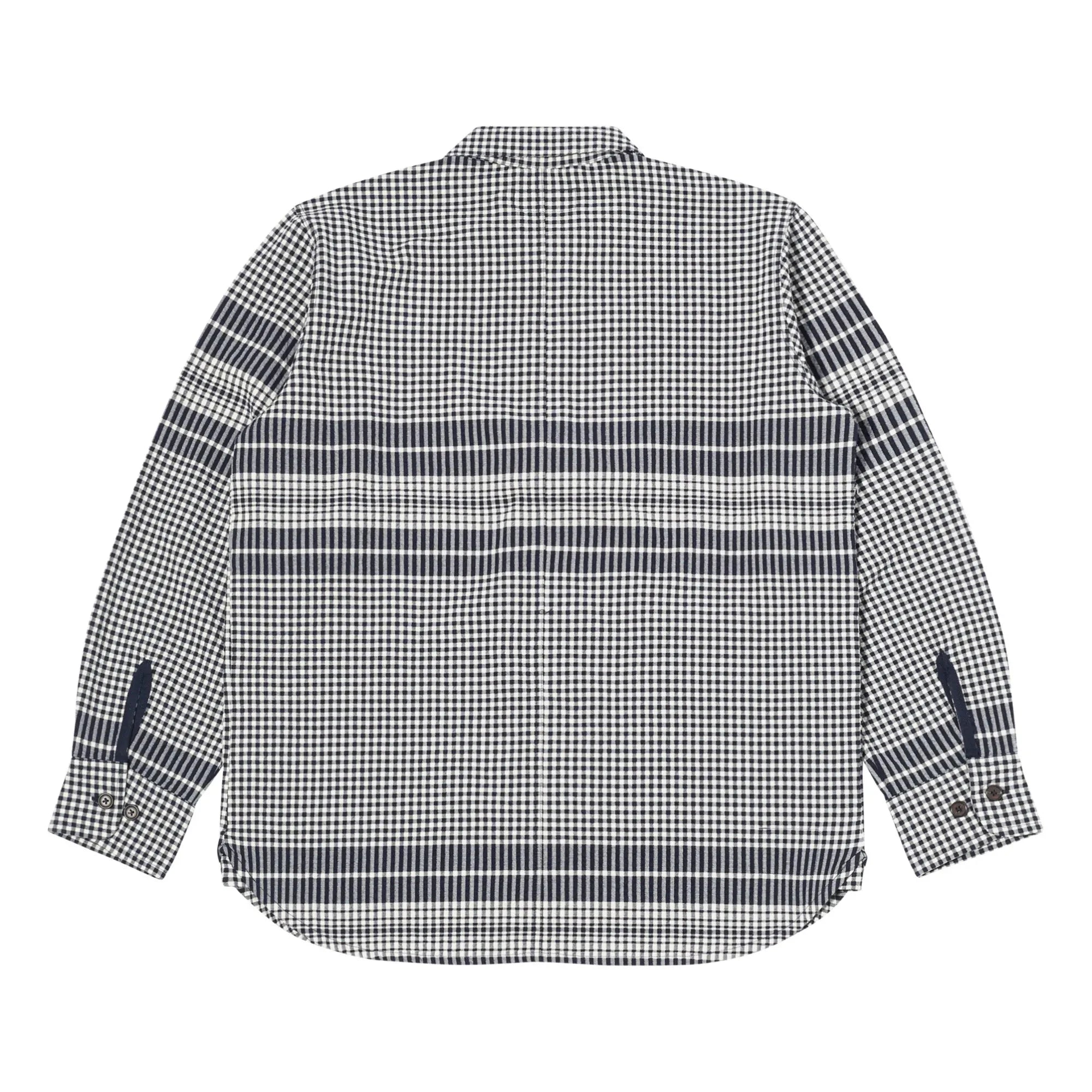 Universal Works - Hemd | Navy - Gebrochenes Weiß