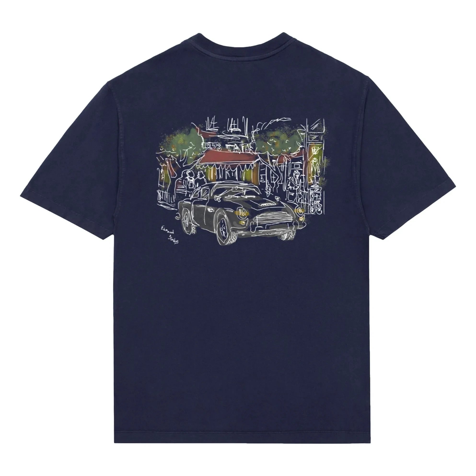 Edmmond Studios - Savile Row T-Shirt | Marineblau
