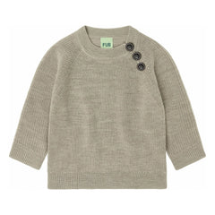 FUB - Raglan Merinowollpullover | Heather Beige