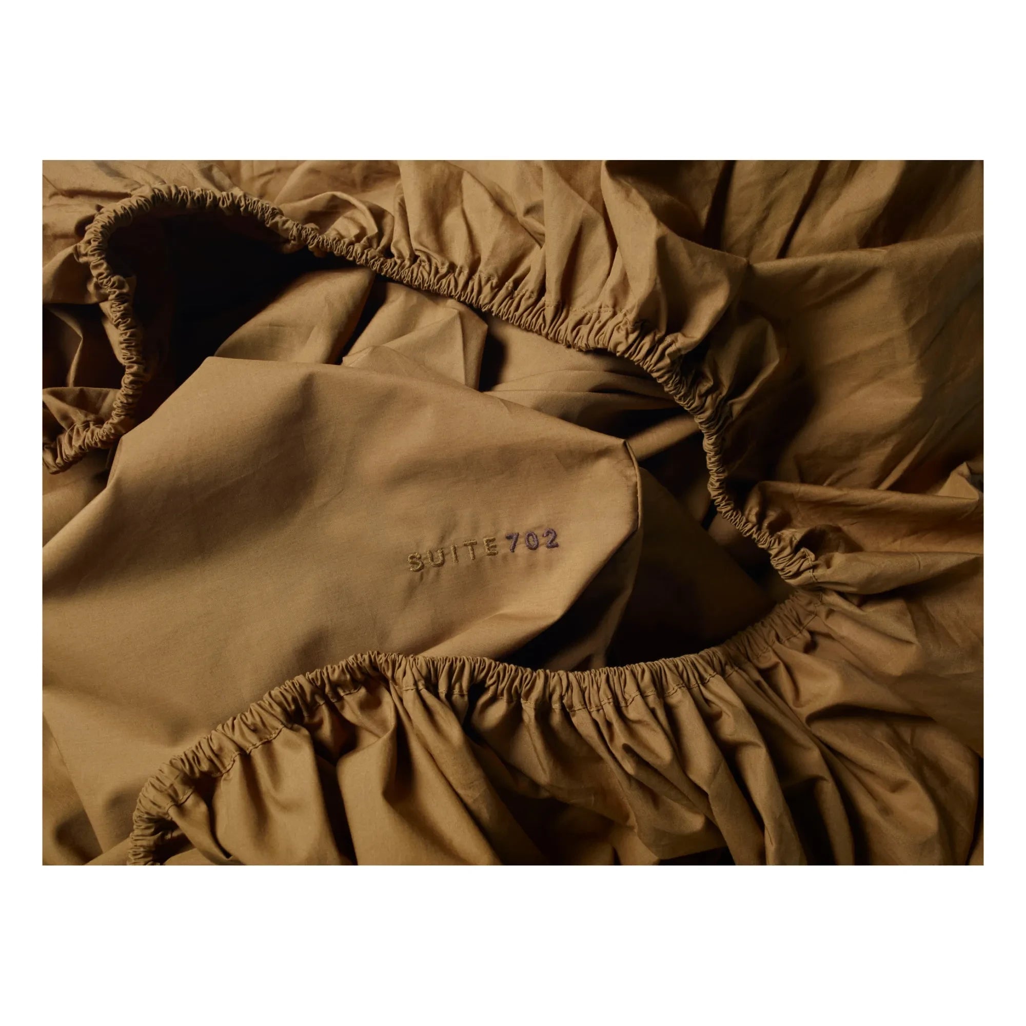 Suite 702 - Spannbettlaken aus Bio-Perkal | Khaki