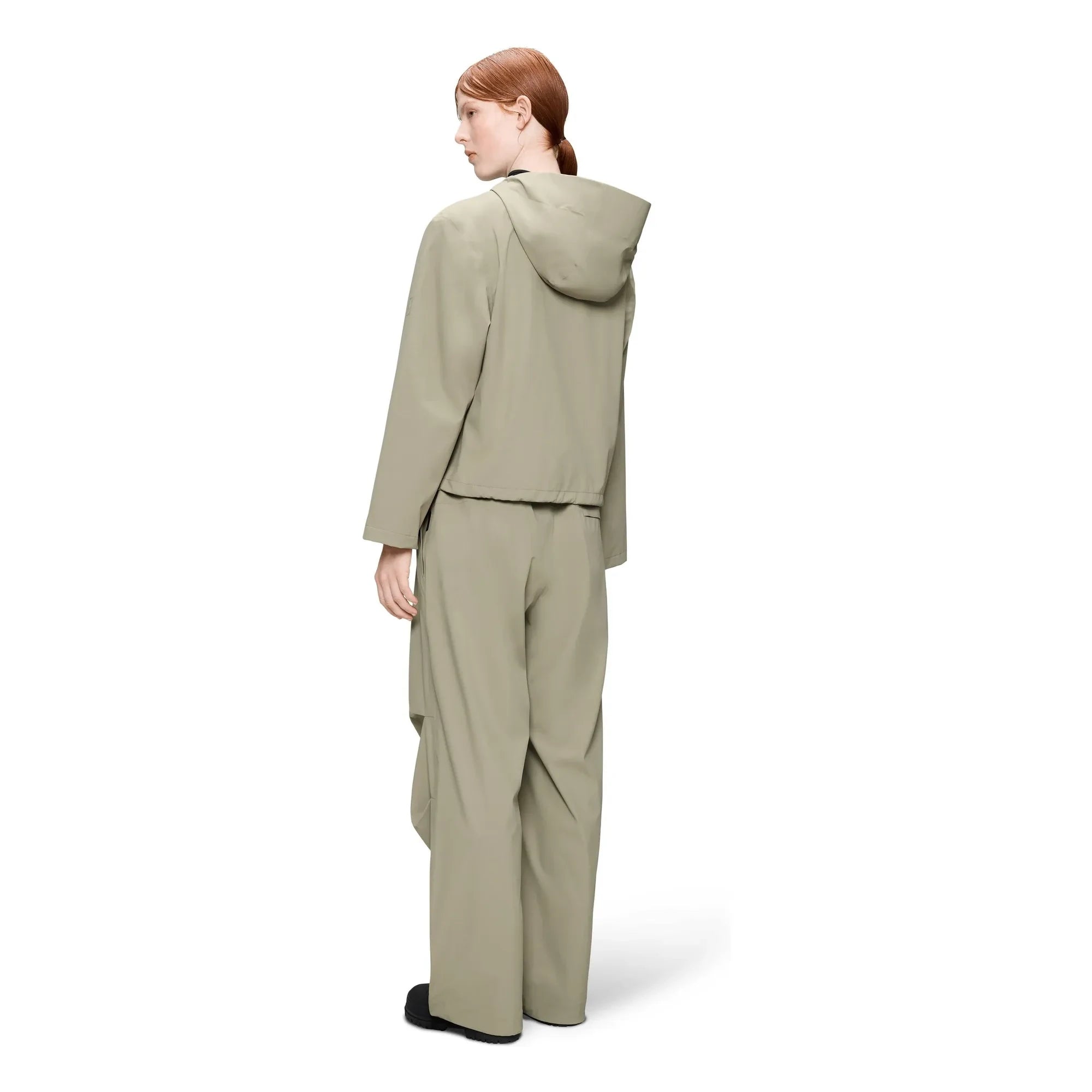 Rains – Suva Hardshell Short Drawstring Jacket W3 | Beige