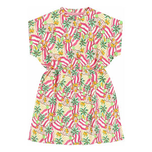 Tumble N'Dry - Marilia Palm Kleid Bio-Baumwolle | Rosa