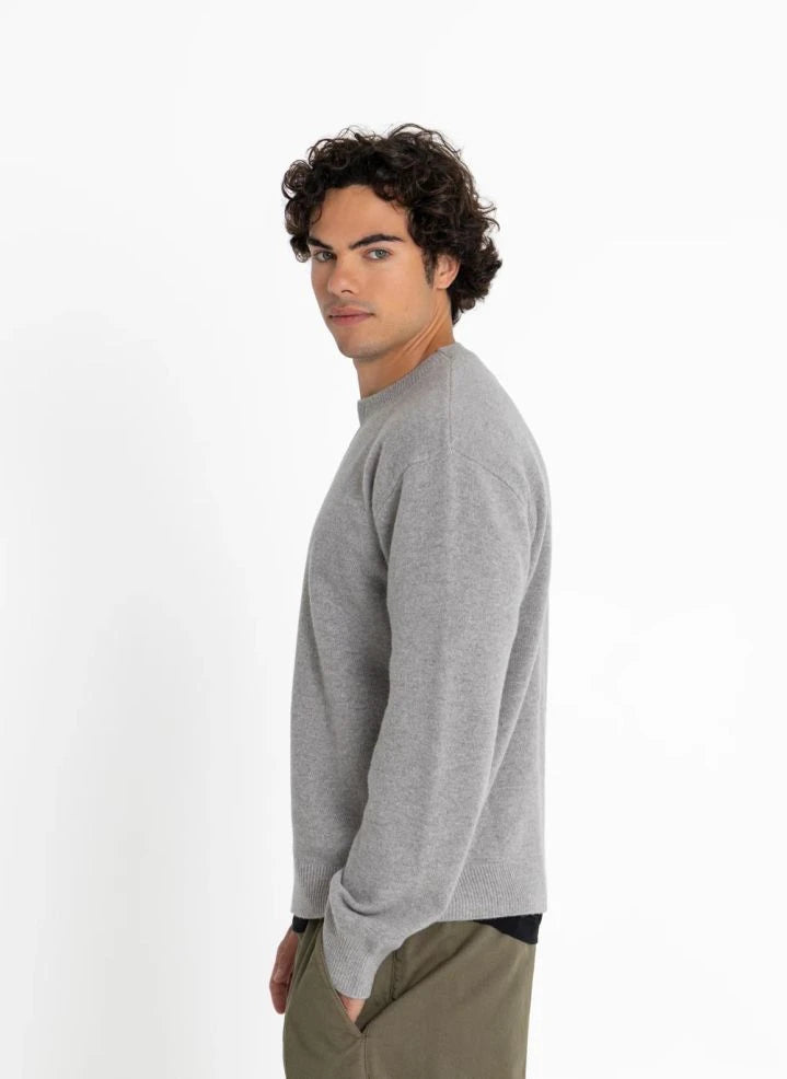 Smallable Man - Mozart Merino Wolle Pullover | Meliert Grau