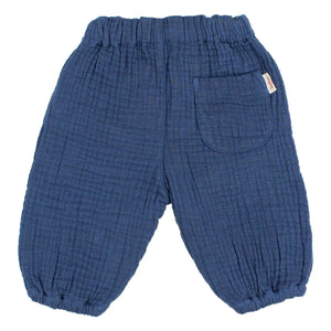 Búho - Baumwollgazehose | Marineblau
