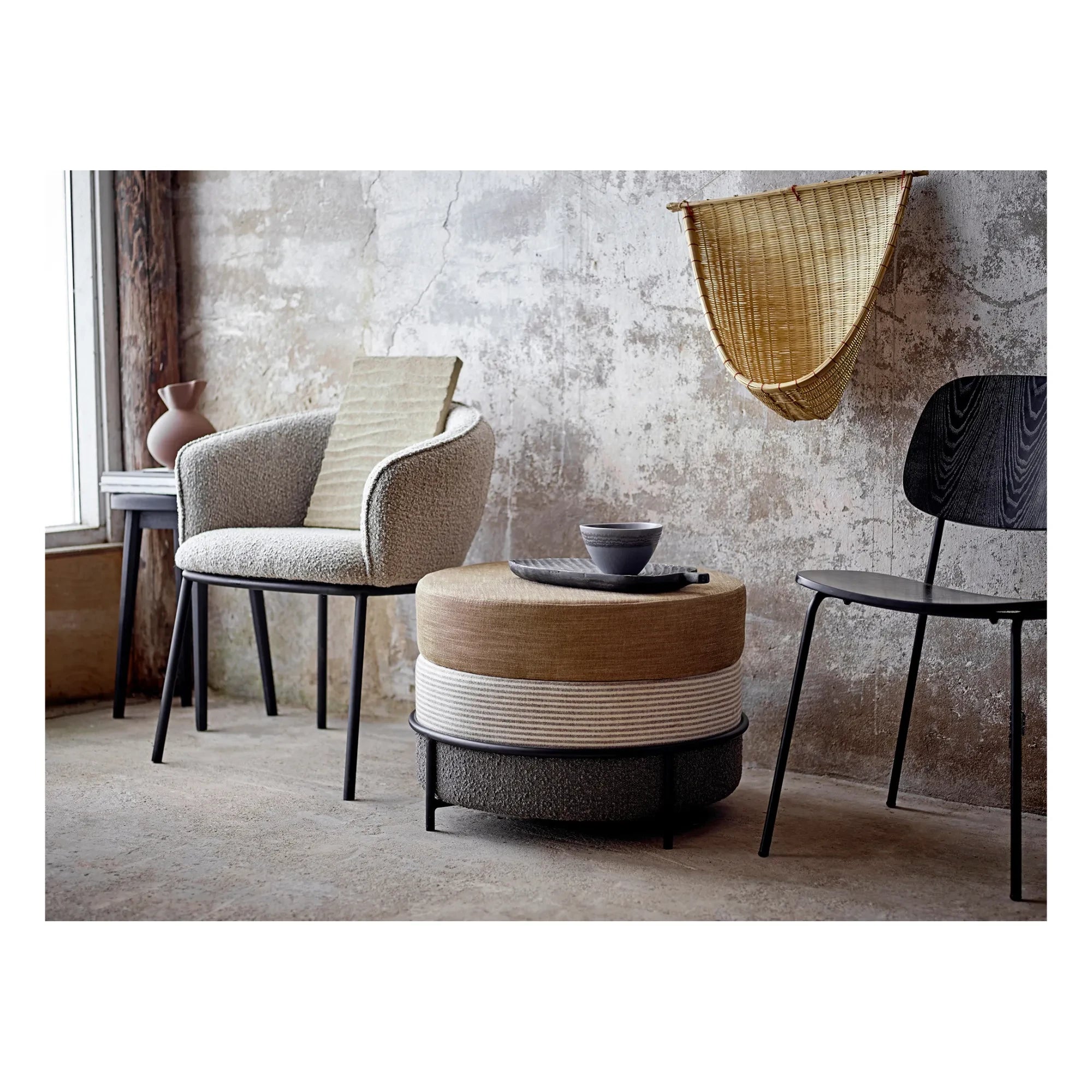 Bloomingville - Nicita Steingutvase | Haselnuss