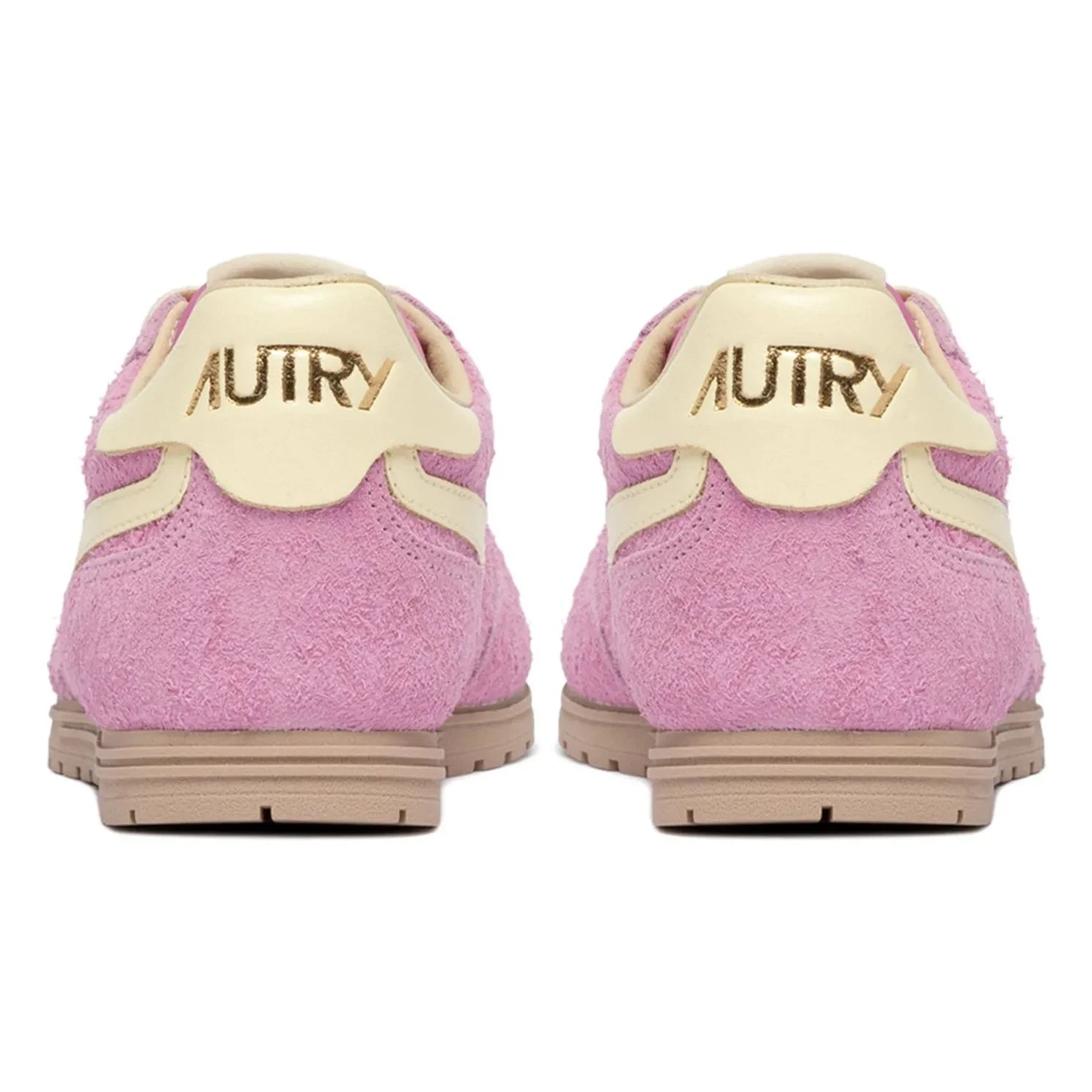 Autry – Windspin Low zweifarbige Sneakers aus Wildleder und Leder | Pink