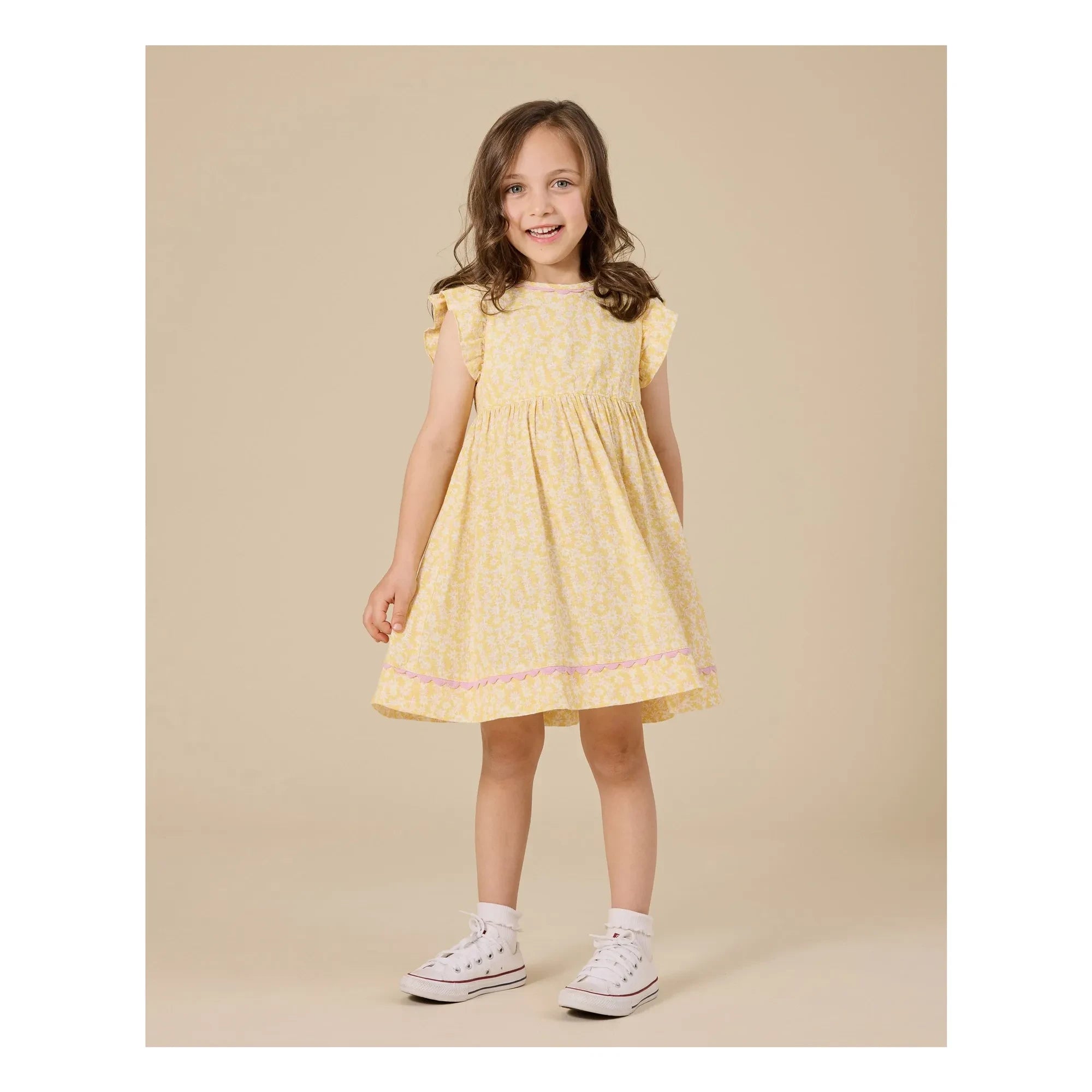 Goldie + Ace - Fleurie Strickkleid | Gelb