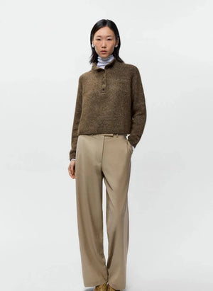 Cordera - Merinowolle und Bio-Baumwollpullover | Braun