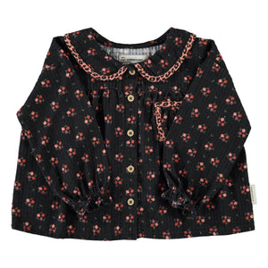 Piupiuchick - Çiçek Desenli Bluz | Siyah