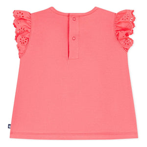 Petit Bateau - Broderie Anglaise T-Shirt | Koralle
