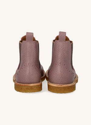 Angulus - Chelsea Brogue Botlar | Toz Pembe