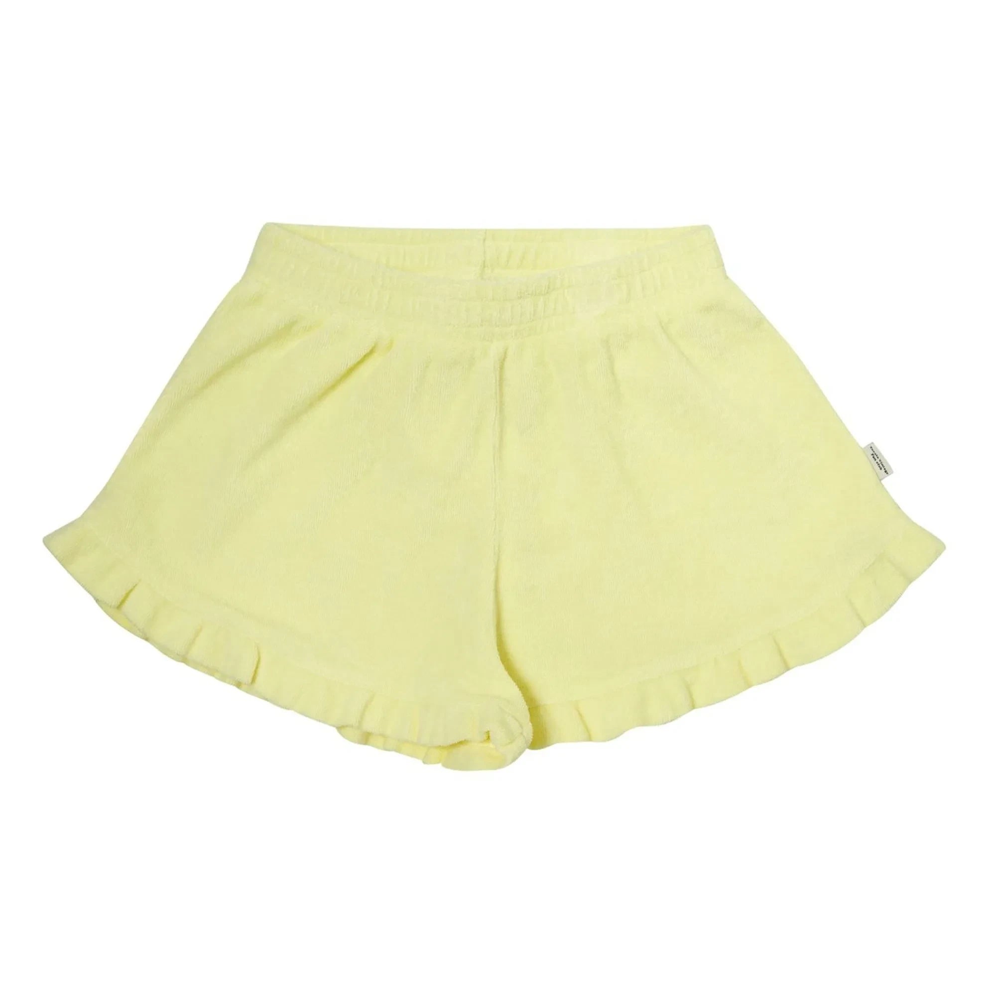 Tocoto Vintage - Frottee-Rüschenshorts | Gelb