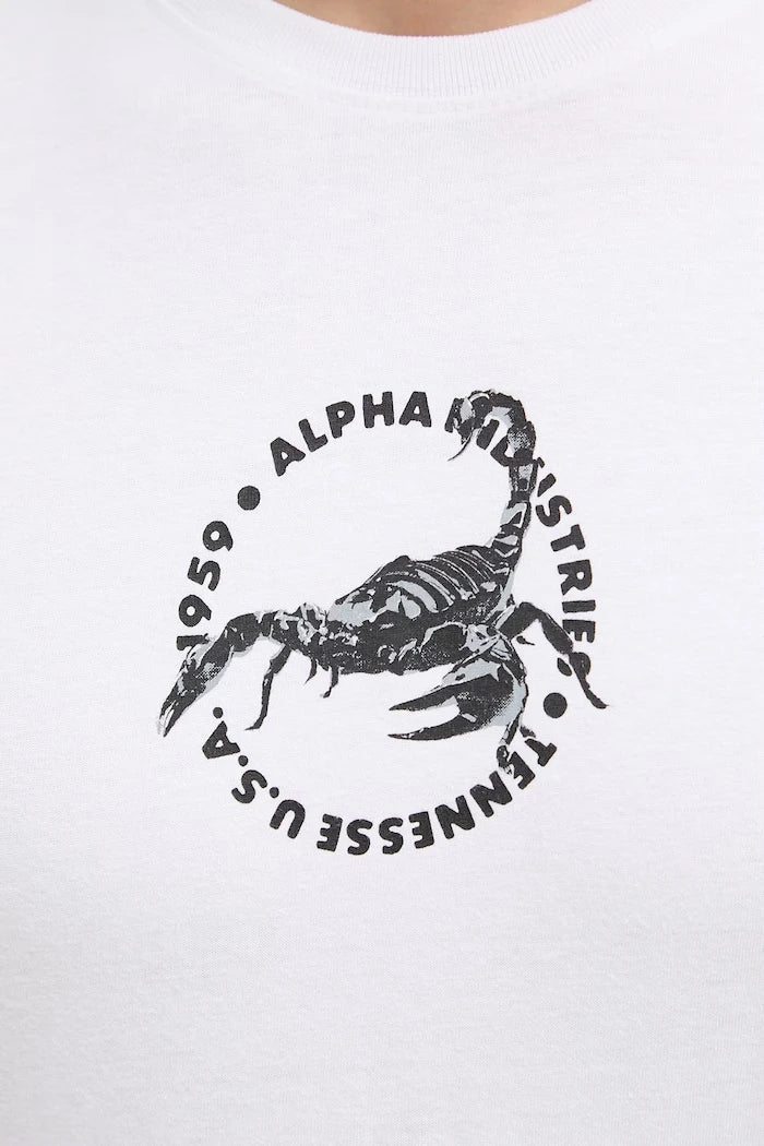 Alpha Industries Erkek Pamuklu US Scorpion Backprint Tişört