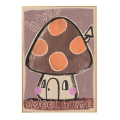 Studio Loco - Großer Pilz-Poster | Braun