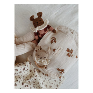 Main Sauvage - Holz-Hase Beißring | Beige
