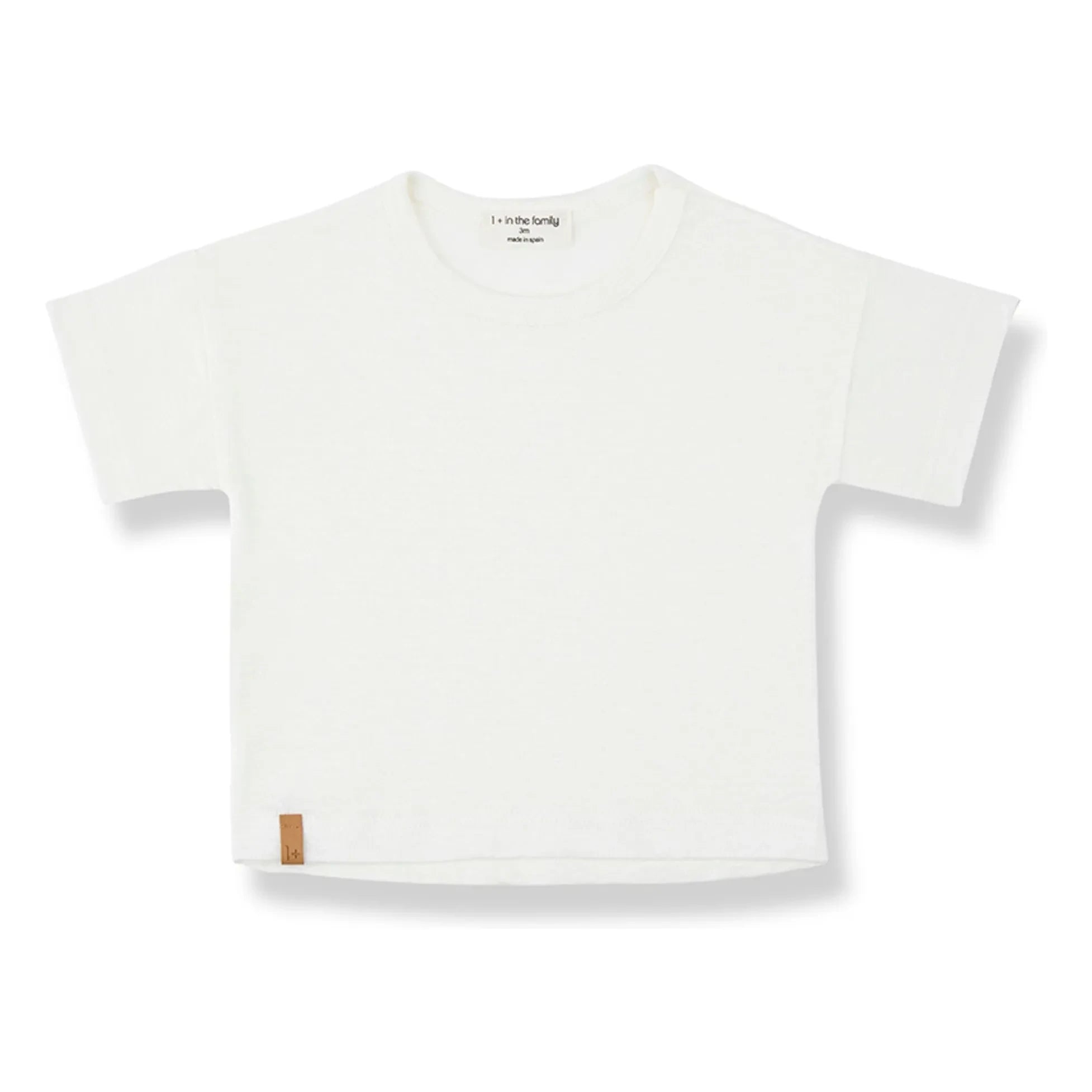 1+ in the family - Ermadas Leinen T-Shirt | Weiß