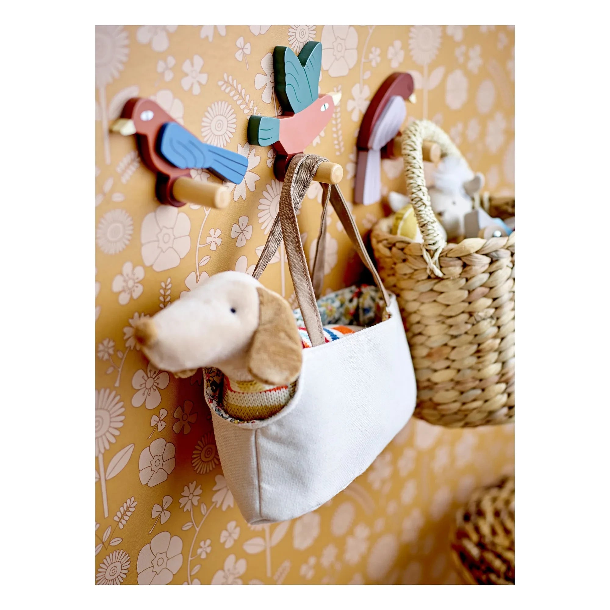 Bloomingville Mini - Hund und Korb Hilena