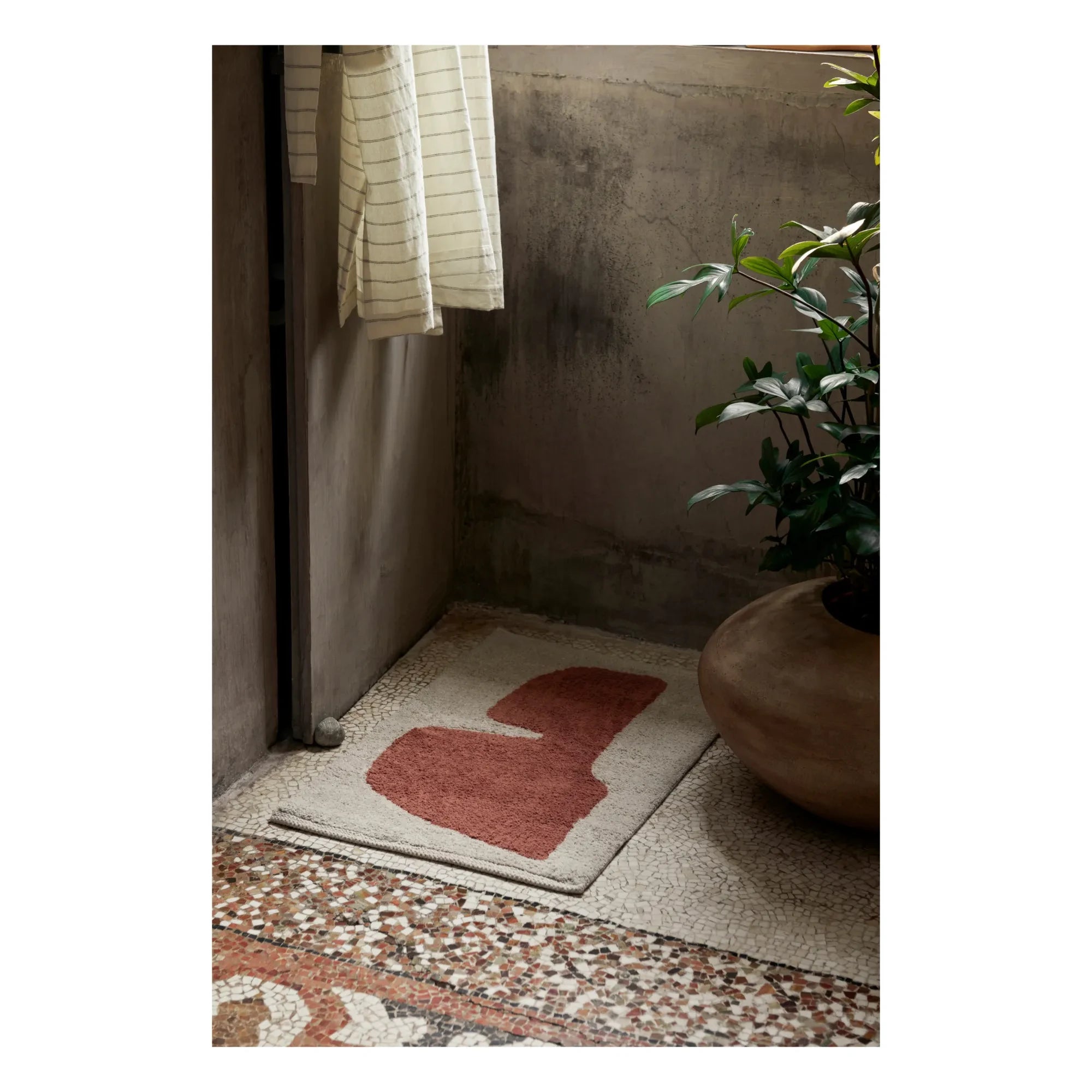 Ferm Living - Lay Badematte | Rotbraun