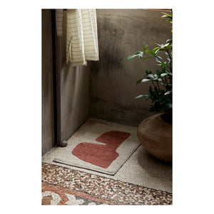 Ferm Living - Lay Badematte | Rotbraun