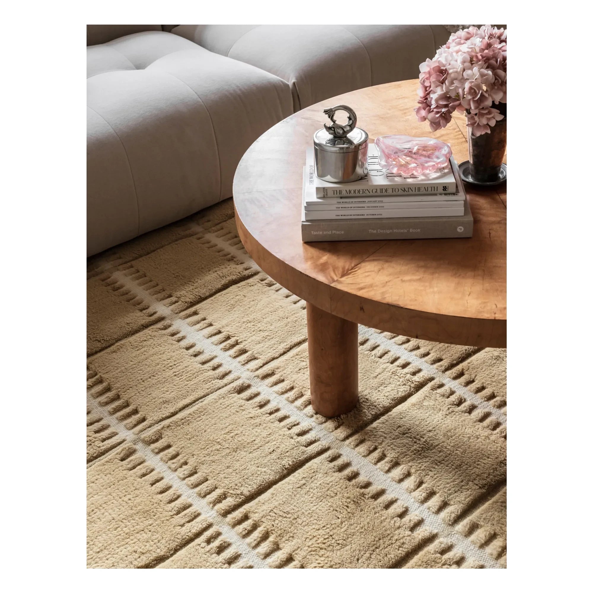 Layered - Wollteppich Lilly | Senf