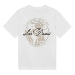 Les Deux - Globe Les Deux T-Shirt Bio-Baumwolle | Weiß