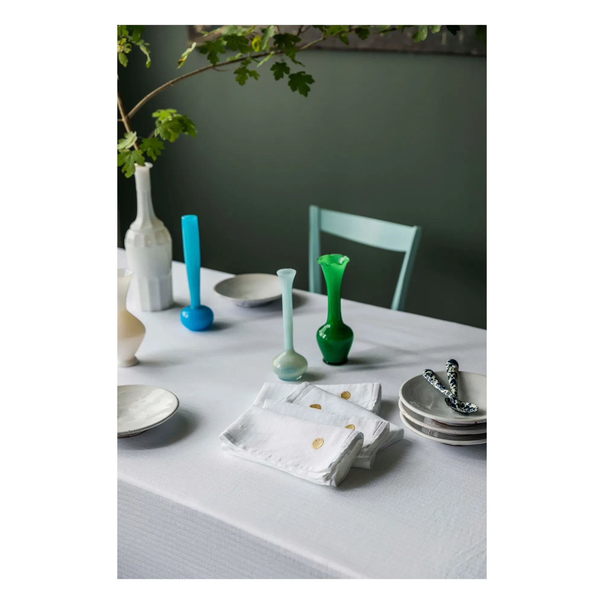 La cerise sur le gâteau - Servietten - 2er Set | Weiß
