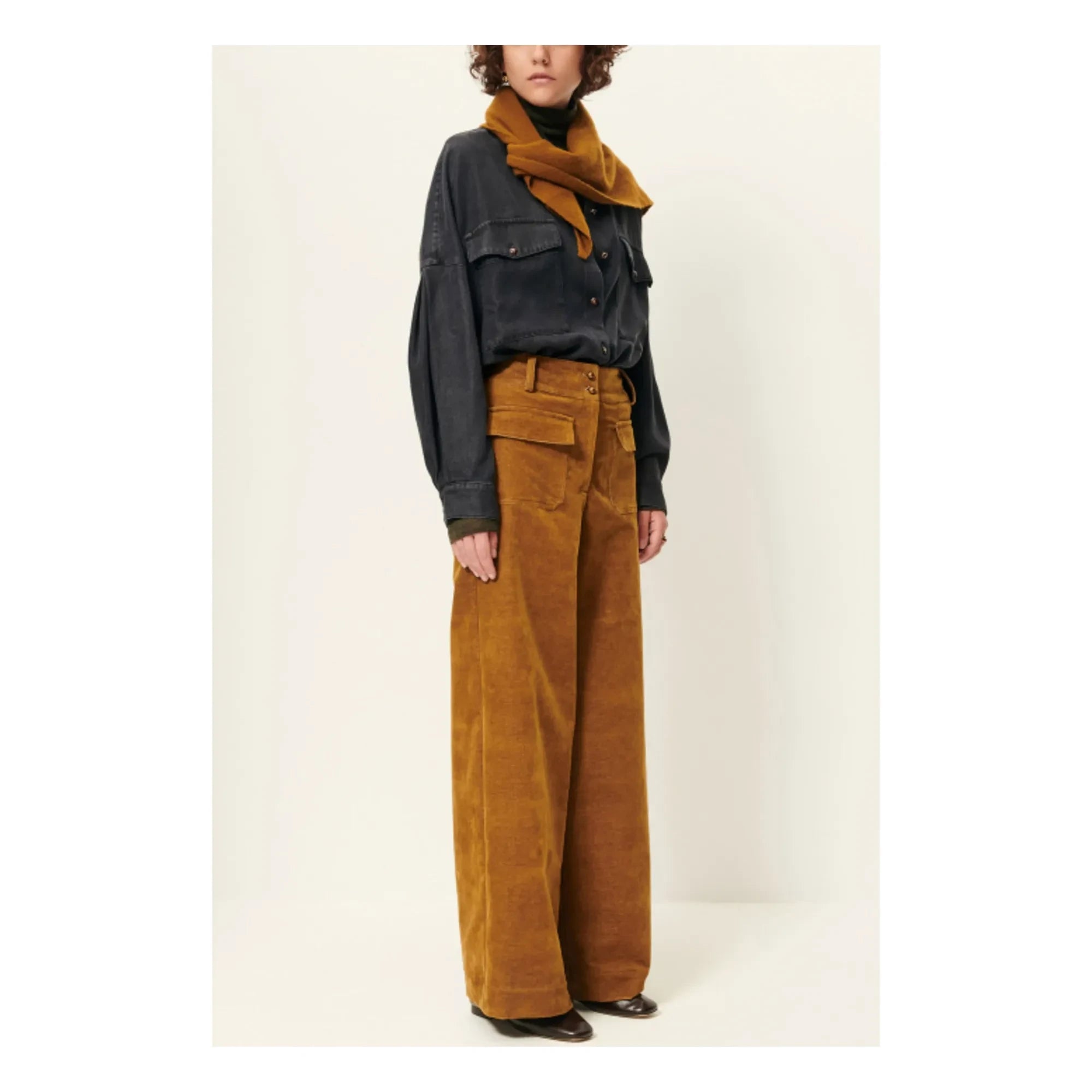 Sessùn - Bluse Botaniella | Anthrazit