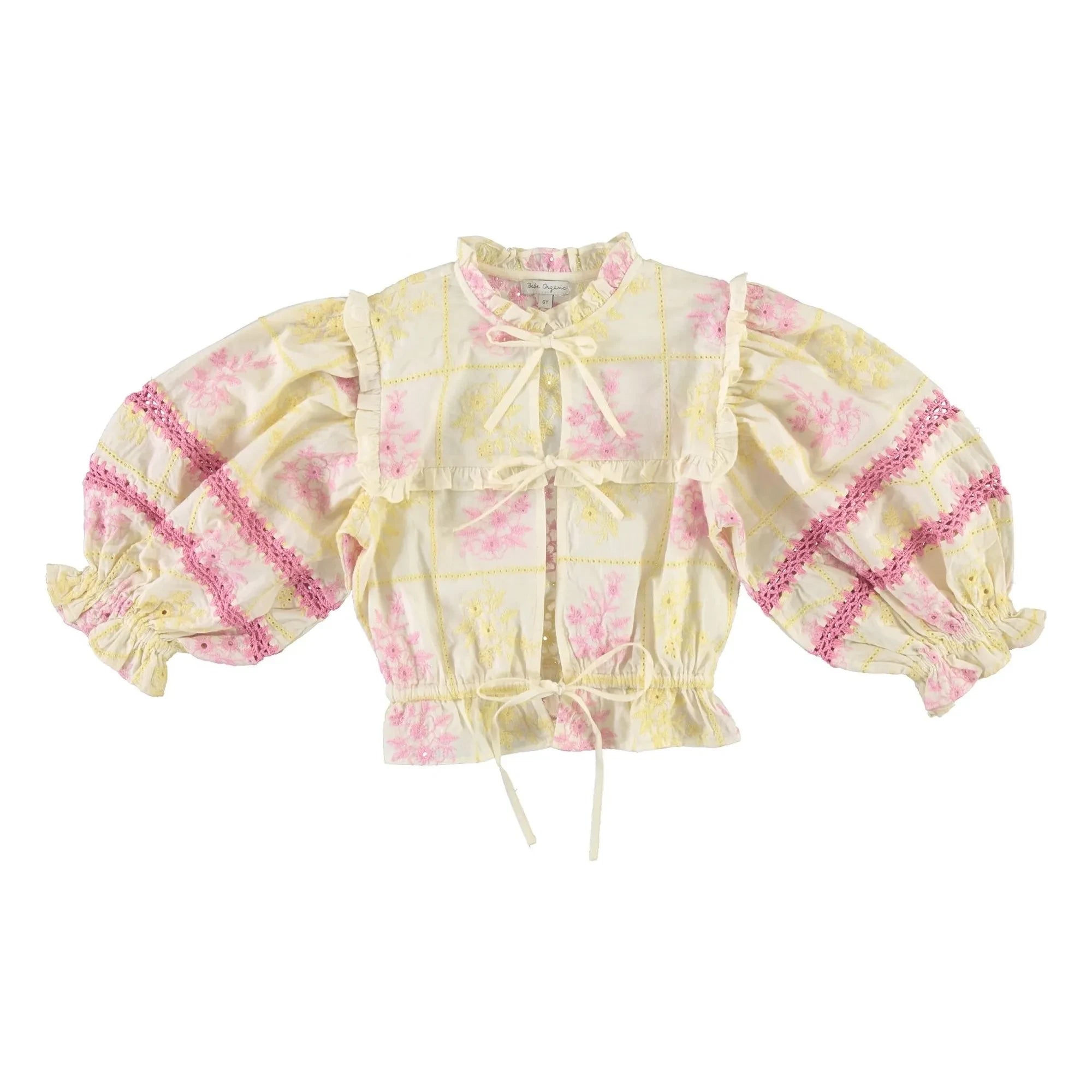 Bebe Organic - Alba Bestickte Bluse | Gelb