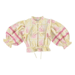 Bebe Organic - Alba Bestickte Bluse | Gelb