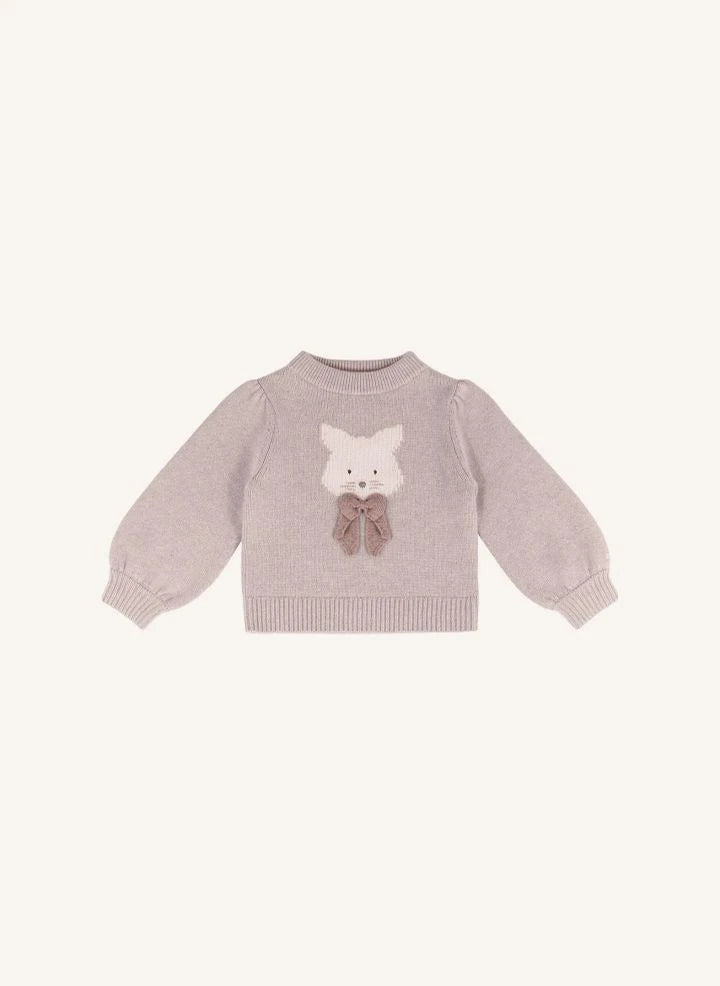Donsje - Denna Katze Merinowollpullover | Hellrosa