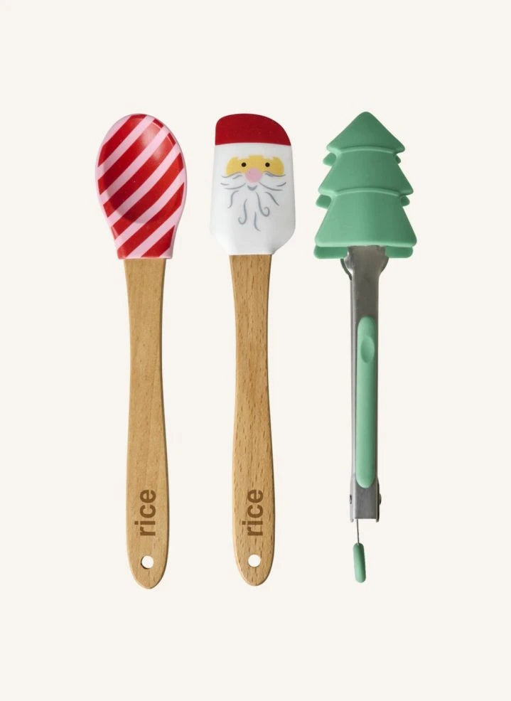 Rice - Silikon Weihnachtsküchenutensilien - 3er Set | Bunt