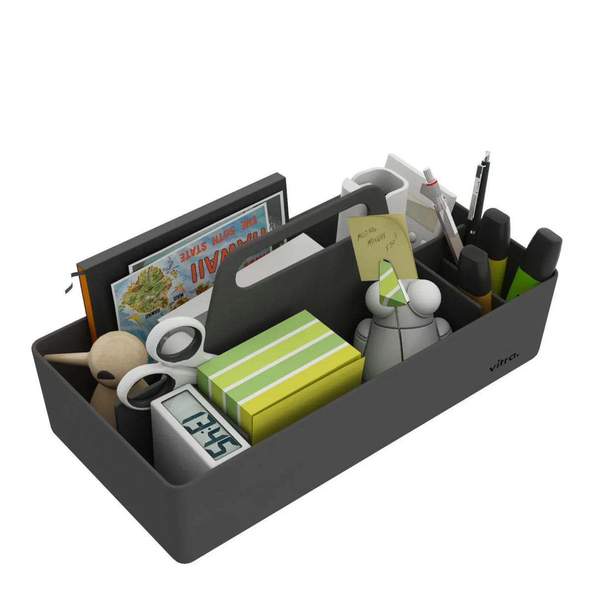 Vitra - Recycling-Kunststoff Werkzeugkasten-Organizer - Arik Levy | Schwarz
