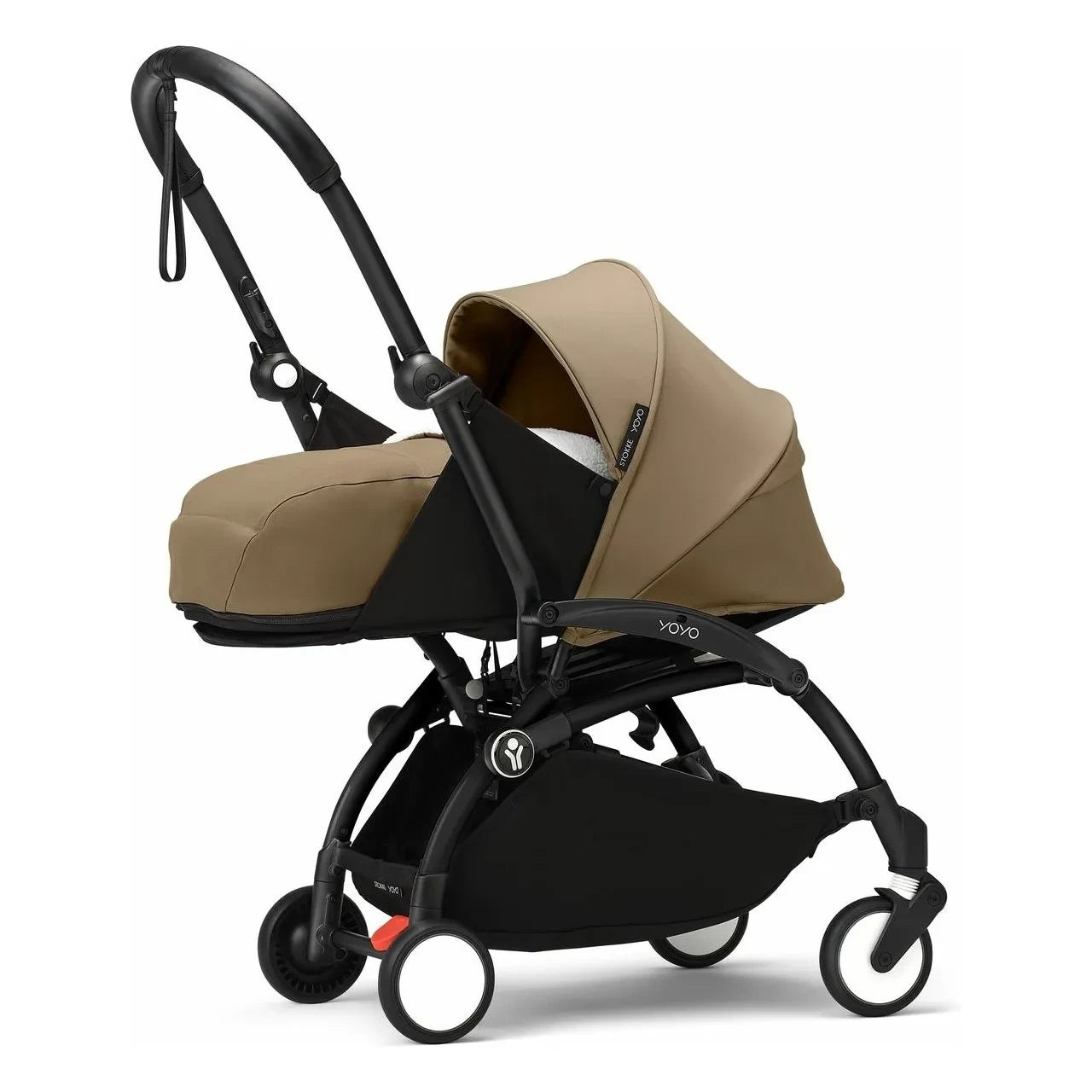 Stokke® - YOYO³ Kompletter Kinderwagen 0+ und 6+ Schwarzer Rahmen | Toffee