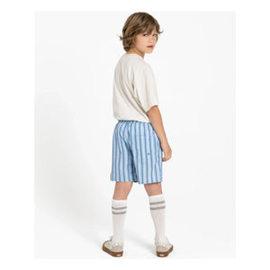 Finger in the nose - Freeboy Gestreifte Badeshorts | Blau