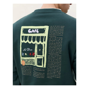 Les Deux - Sweat Café | Dunkelgrün