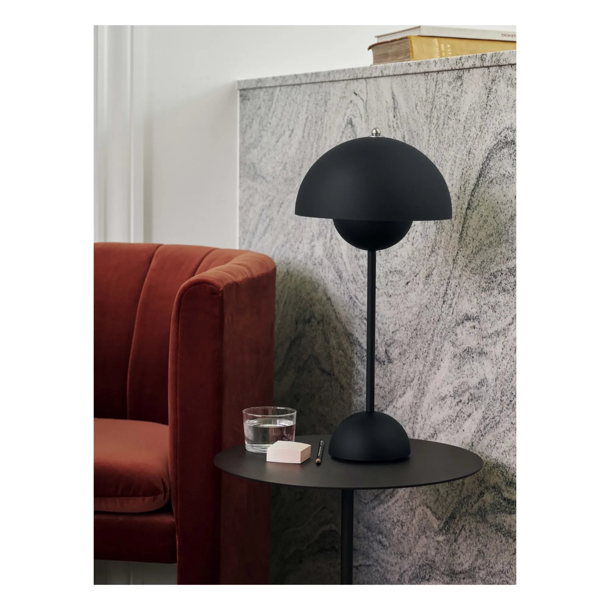 & Tradition - Flowerpot VP3 Tischlampe, Verner Panton, 1969 | Schwarz