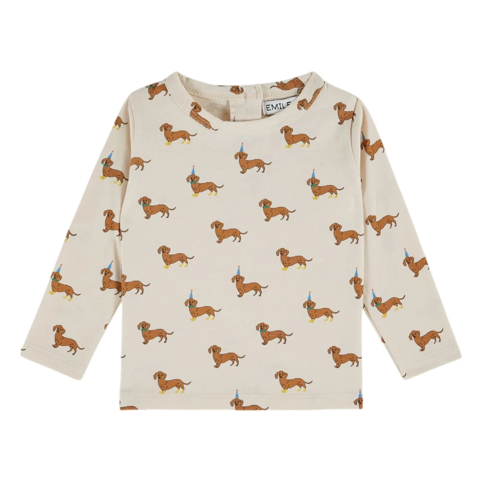 Emile et Ida - Hunde Bio-Baumwoll-T-Shirt | Ecru