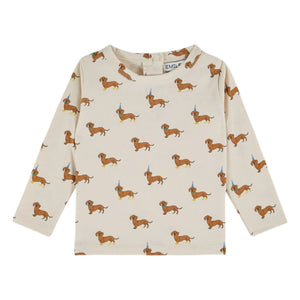 Emile et Ida - Hunde Bio-Baumwoll-T-Shirt | Ecru