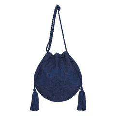 M.A.B.E. – Bestickte Averi Tasche | Marineblau