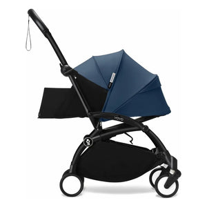 Stokke® - YOYO³ Komplett-Buggy 0+ und 6+ Schwarzer Rahmen | Air France Blau